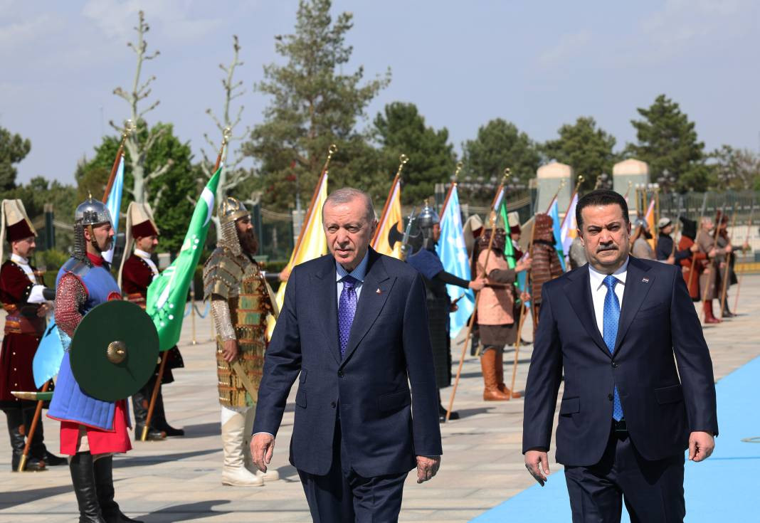 Irak Başbakanı Ankara’da! Külliye’de resmi tören: Sudani’den güç birliği mesajı... - Resim: 25